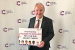 Laurence at the Cancer research event
